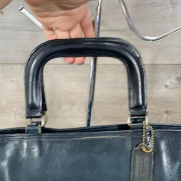 Pre-Creed Vintage Coach Watermelon Tote №9440 in Navy - Picture 6 of 11